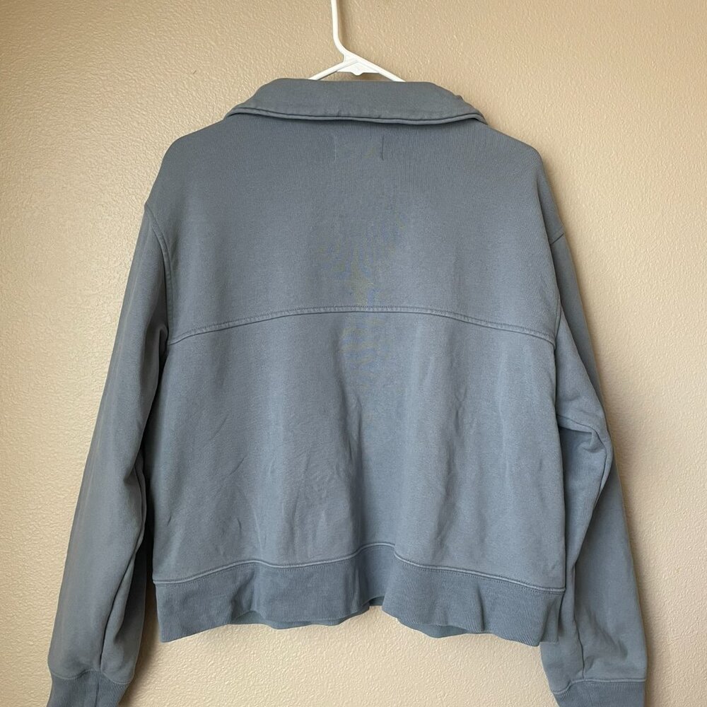 Everlane Cotton The Track Half-Zip in Faded Blue M - Picture 5 of 7